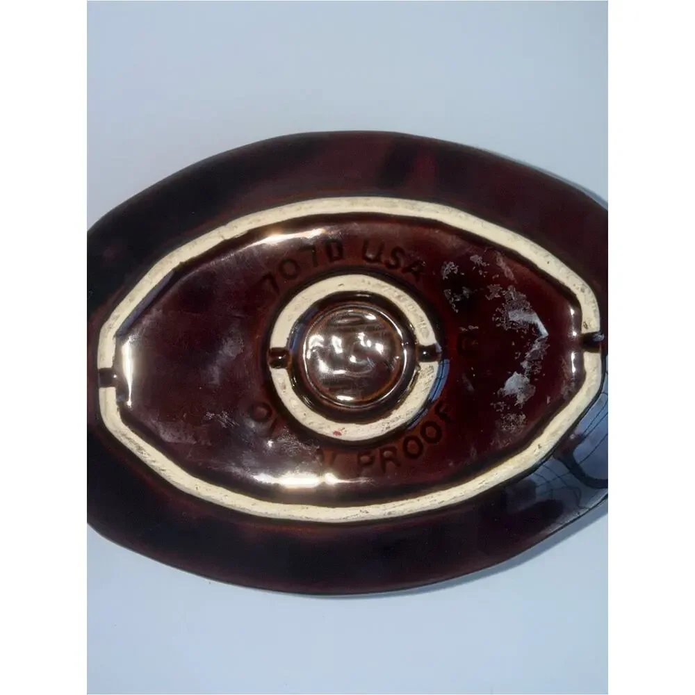 VINTAGE MCCOY oval Ovenproof mid century modern baking dish - Picture 9 of 11